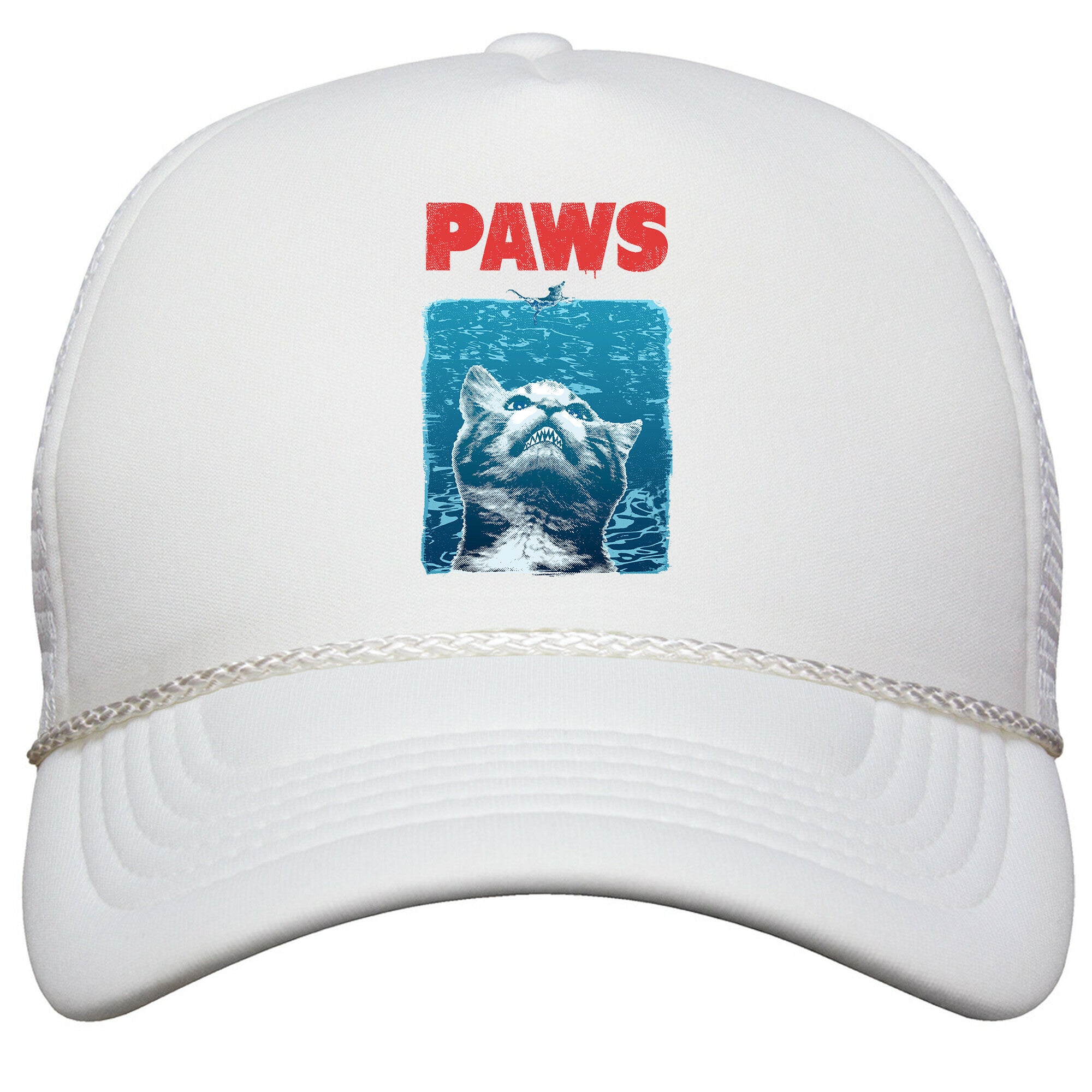 PAWS \(Jaws Parody\) Snapback Trucker Hat